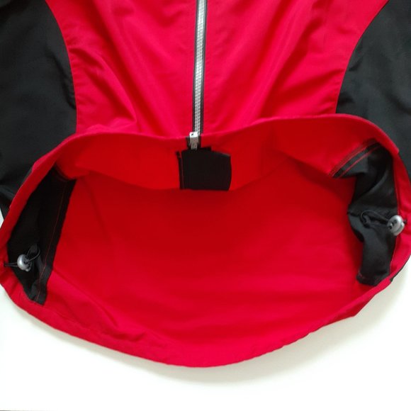 shebeest Full Zip Cycling Jacket Red Black Size L - Picture 7 of 11